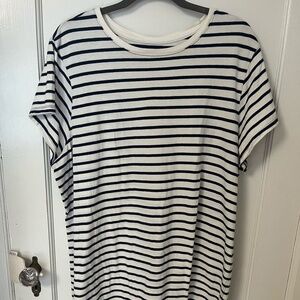 MUST GO! Blue / White Striped Women's Universal Thread 1X